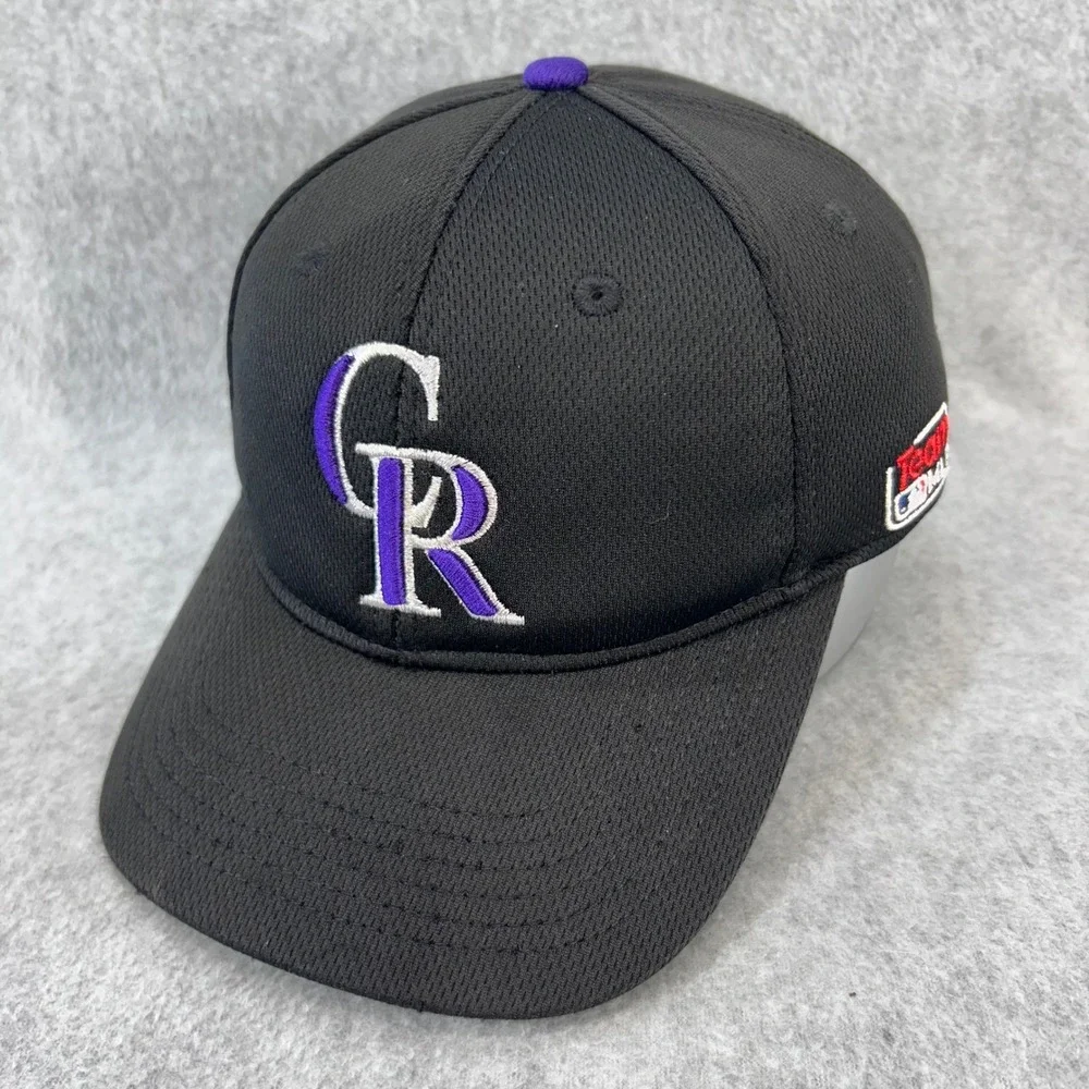 CR Logo Youth Black OC Sports Baseball Hat MLB Team Cap Adjustable OSFM